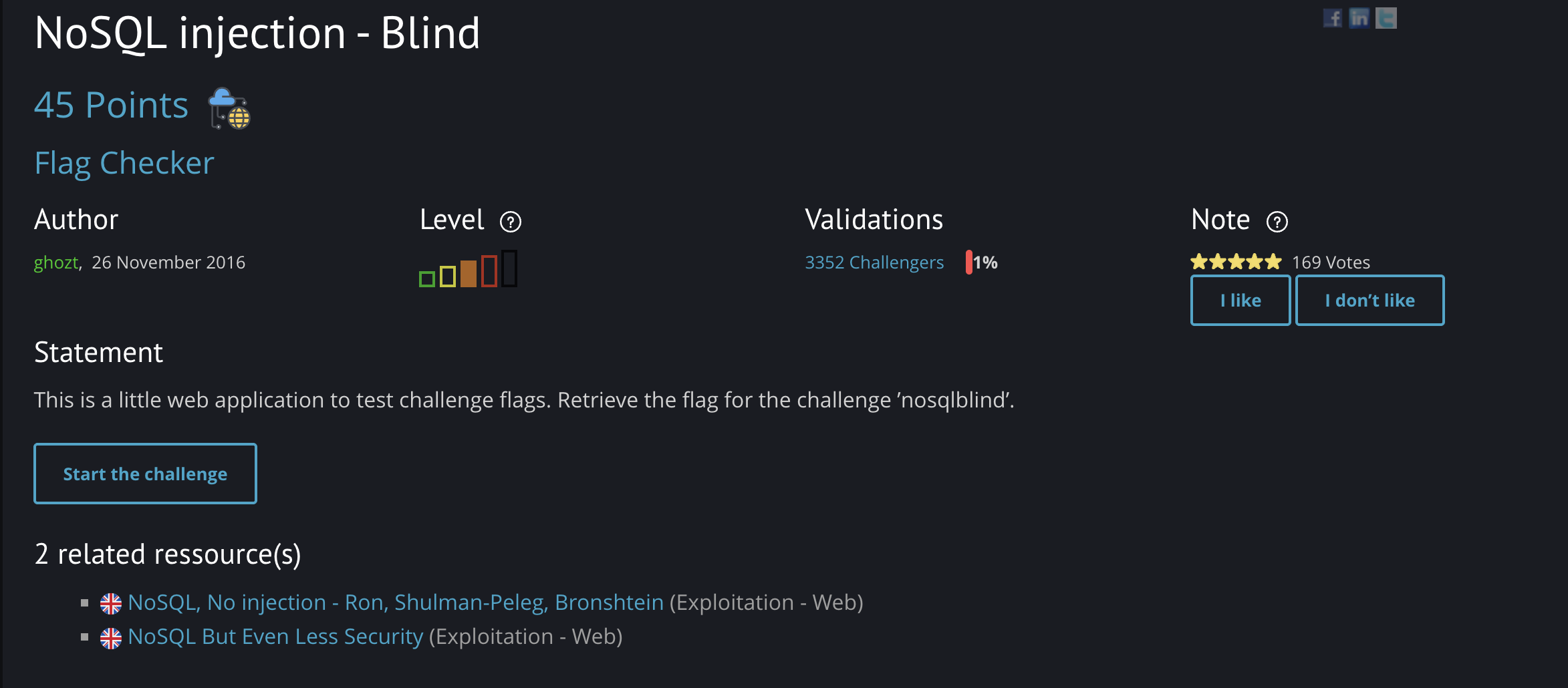 Blind Challenge