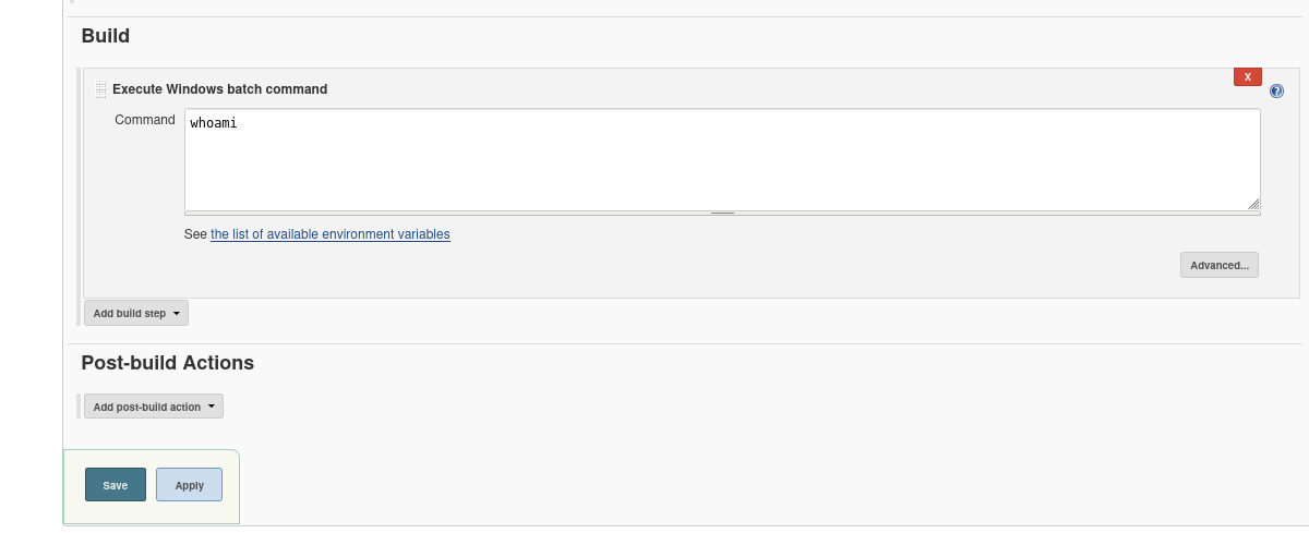 Project Configuration