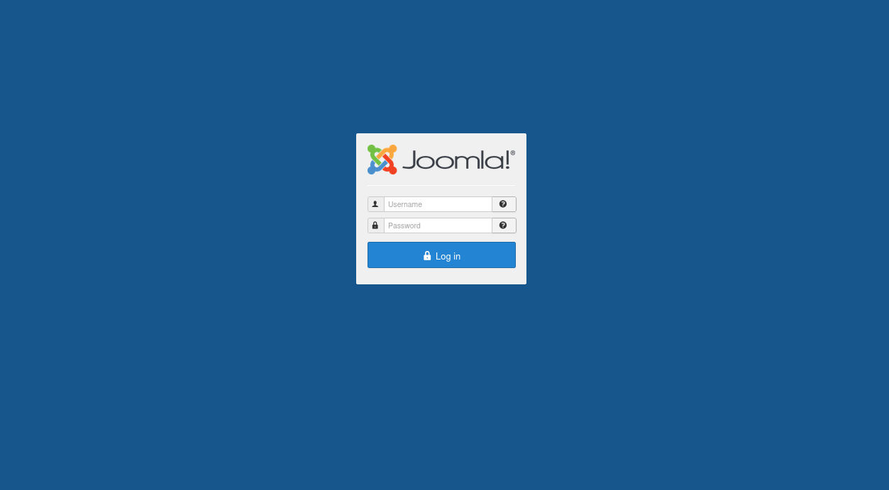 Joomla Admin Login