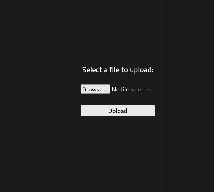 File Upload Panel