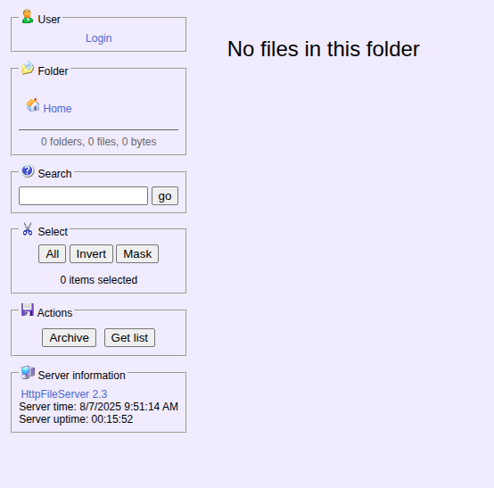 HFS Interface